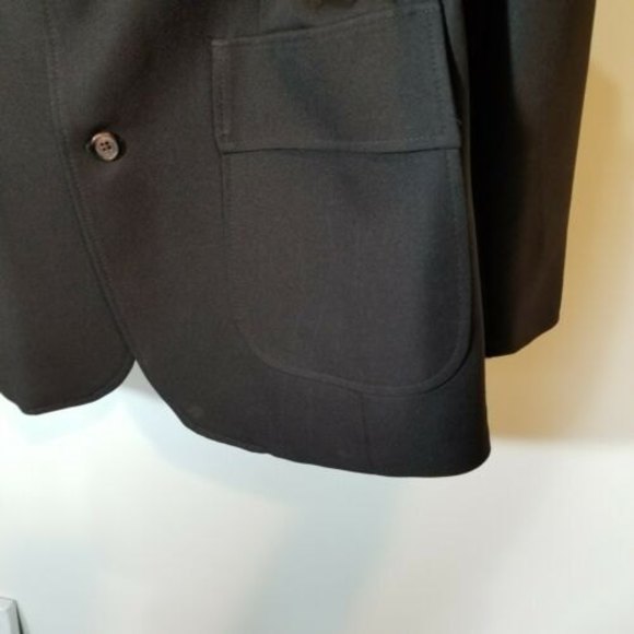 Vtg 70s Levi's Panatela Leisure Suit Jacket Mens 40L Long Polyester Coat Brown - Picture 3 of 7
